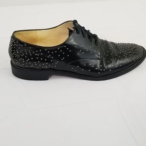 Robert Clergerie Jaclou Black studded oxfords